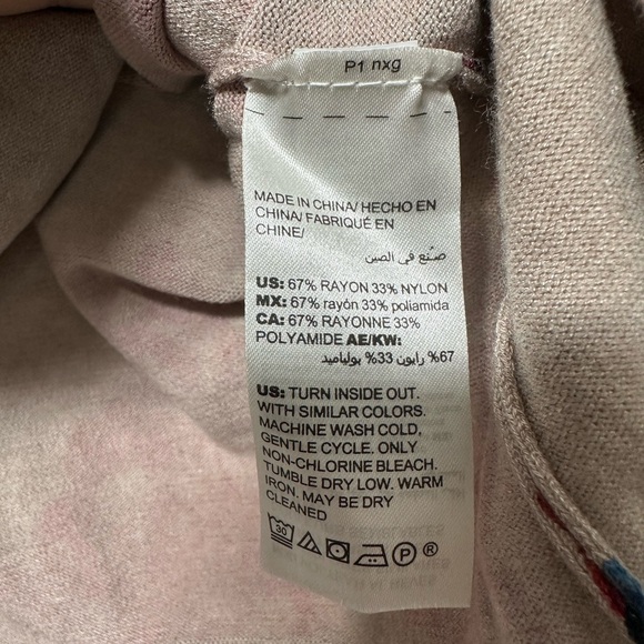 Chico's Floral Sweater - Red, Blue, Black - Picture 4 of 6